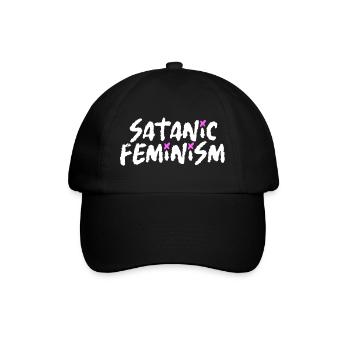 Satanic Feminism – Dark Statement Feminismus - Baseballkappe - Schwarz/Schwarz - Vorne