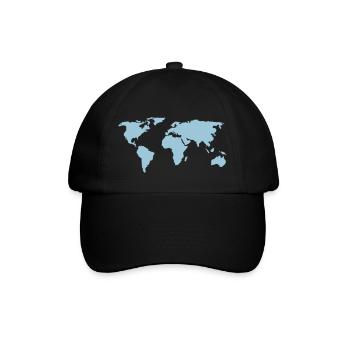 world chart - Baseballkappe - Schwarz/Schwarz - Vorne