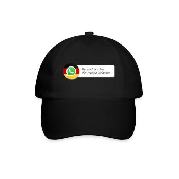 Deutschland hat die Gruppe verlassen. - Baseballkappe - Schwarz/Schwarz - Vorne