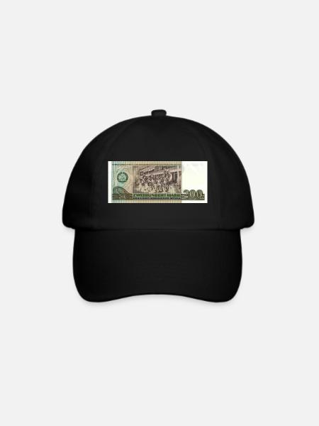 200 Mark der DDR - Baseballkappe - Schwarz/Schwarz