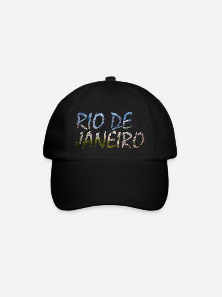 Rio de Janeiro - Baseballkappe - Schwarz/Schwarz