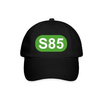 S-Bahn Berlin S85 - Baseballkappe - Schwarz/Schwarz - Vorne
