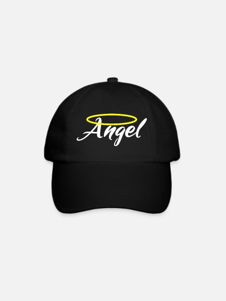 Ich bin ein Engel - Angel - Baseballkappe - Schwarz/Schwarz