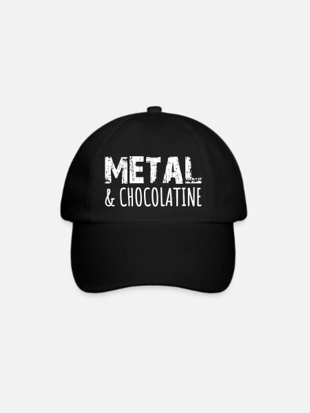 Metal Musik Heavy Metal Black Metal Chocolatine - Baseballkappe - Schwarz/Schwarz