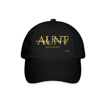 simply the best AUNT - Baseballkappe - Schwarz/Schwarz - Vorne