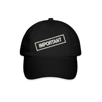 important - Baseballkappe - Schwarz/Schwarz - Vorne