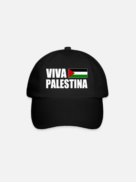 Viva palestina - Baseballkappe - Schwarz/Schwarz