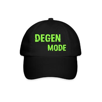 Degen-Modus - Baseballkappe - Schwarz/Schwarz - Vorne