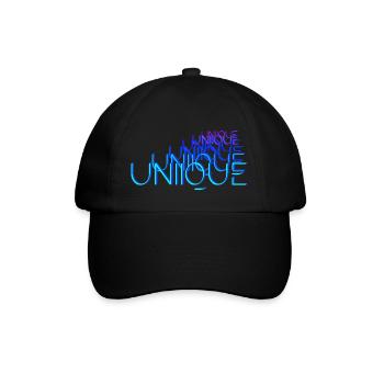 Unique - Baseballkappe - Schwarz/Schwarz - Vorne