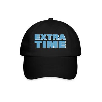 EXTRA TIME - Baseballkappe - Schwarz/Schwarz - Vorne