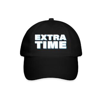 EXTRA TIME - Baseballkappe - Schwarz/Schwarz - Vorne