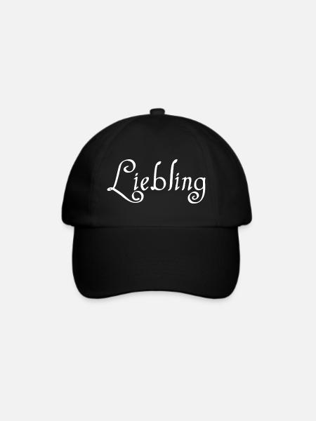 Liebling - Baseballkappe - Schwarz/Schwarz
