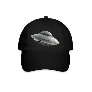 Ufo Alien science fiction - Baseballkappe - Schwarz/Schwarz - Vorne