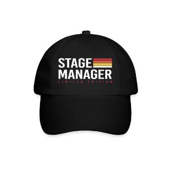 Stage Manager - Baseballkappe - Schwarz/Schwarz - Vorne
