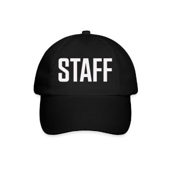 Staff - Baseballkappe - Schwarz/Schwarz - Vorne