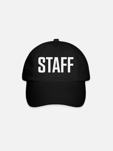 Staff - Baseballkappe - Schwarz/Schwarz