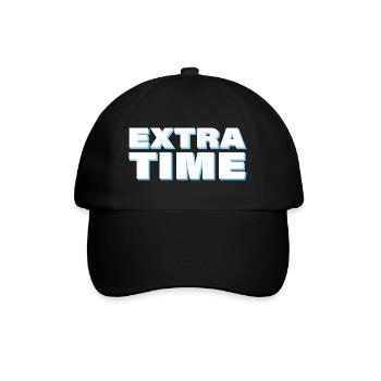 EXTRA TIME - Baseballkappe - Schwarz/Schwarz - Vorne