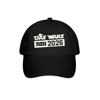 DAS WARS Abi 2026 - Baseballkappe - Schwarz/Schwarz - Vorne