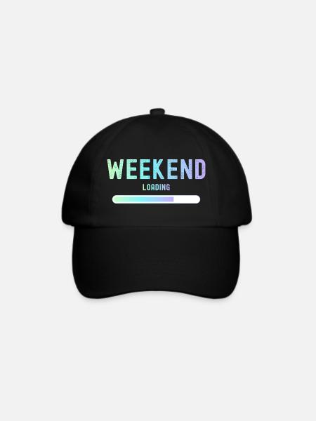 Weekend loading Wochenende und Freizeit - Baseballkappe - Schwarz/Schwarz