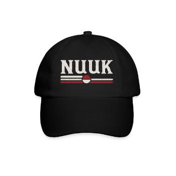 Nuuk - Greenland - Artic Ocean - Denmark - Baseballkappe - Schwarz/Schwarz - Vorne