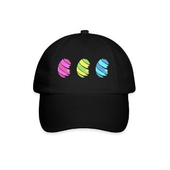 eier eggs easter easteregg ostereier ostern75 - Baseballkappe - Schwarz/Schwarz - Vorne