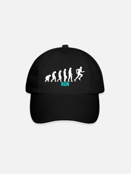 Run Evolution - Baseballkappe - Schwarz/Schwarz