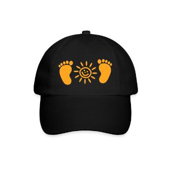 Kids Kinder - Baseballkappe - Schwarz/Schwarz - Vorne