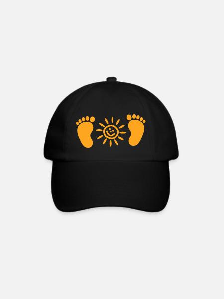 Kids Kinder - Baseballkappe - Schwarz/Schwarz