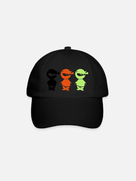 ninjas_002 - Baseballkappe - Schwarz/Schwarz