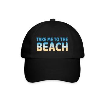 Strand - Baseballkappe - Schwarz/Schwarz - Vorne