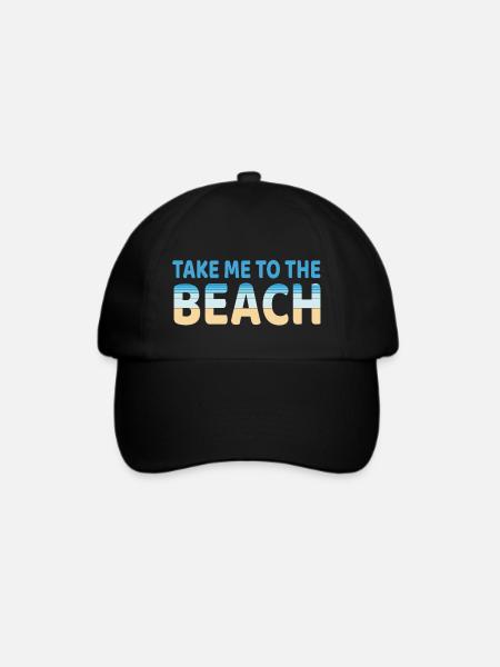 Strand - Baseballkappe - Schwarz/Schwarz
