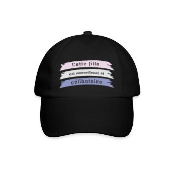 Dieses Mädchen ist wunderbar und single - Baseballkappe - Schwarz/Schwarz - Vorne