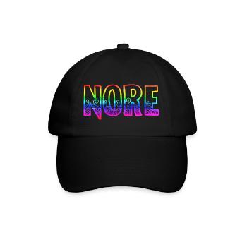nore rs regenboren - Baseballkappe - Schwarz/Schwarz - Vorne