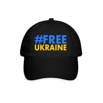 Free ukraine - Baseballkappe - Schwarz/Schwarz - Vorne