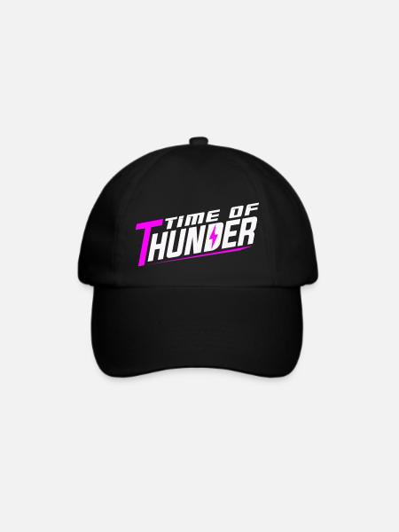 PINK POWER - Baseballkappe - Schwarz/Schwarz