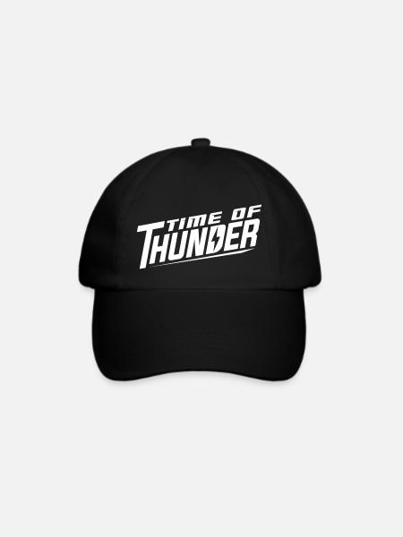 Time of Thunder KLASSIK B&W - Baseballkappe - Schwarz/Schwarz