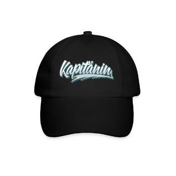 Kapitänin Segeln Boot Bootfahren Seglerin - Baseballkappe - Schwarz/Schwarz - Vorne