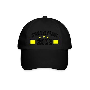 dreamteam 2022 - Baseballkappe - Schwarz/Schwarz - Vorne