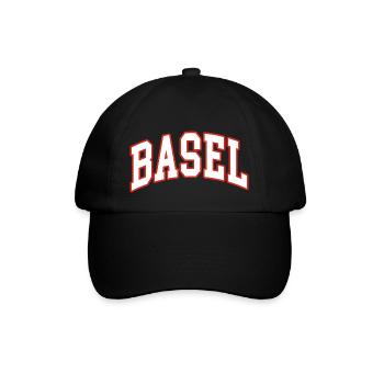 Basel - Baseballkappe - Schwarz/Schwarz - Vorne