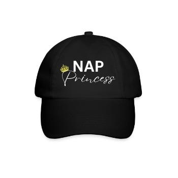 Nap Princess - Baseballkappe - Schwarz/Schwarz - Vorne
