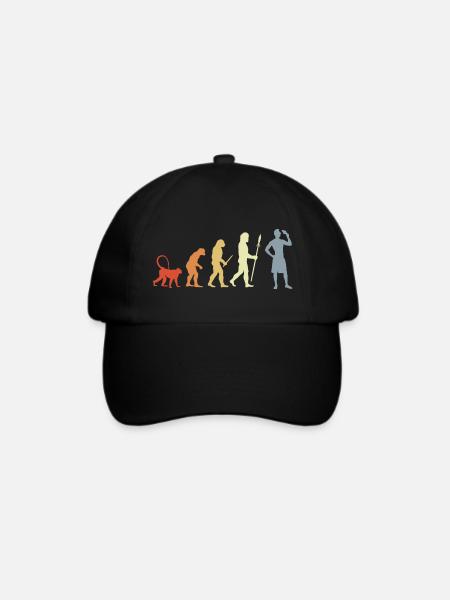 Evolution Eiscreme Liebhaber - Baseballkappe - Schwarz/Schwarz