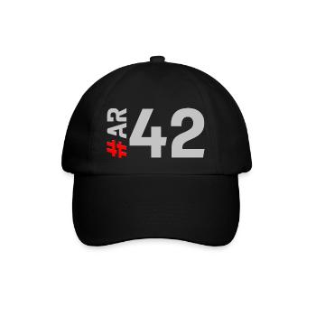 AR42-KARTON - Baseballkappe - Schwarz/Schwarz - Vorne