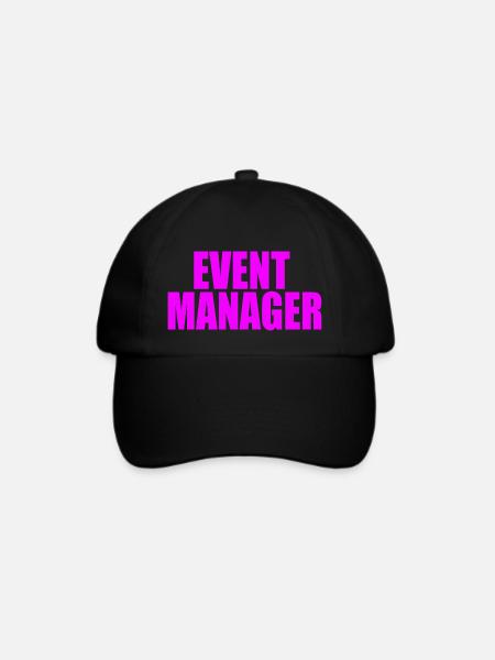 EVENT-MANAGER - Baseballkappe - Schwarz/Schwarz