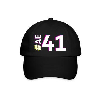 AE41-KARTON - Baseballkappe - Schwarz/Schwarz - Vorne