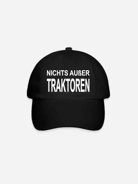 Traktor - Baseballkappe - Schwarz/Schwarz