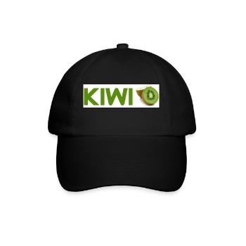 Kiwi - Baseballkappe - Schwarz/Schwarz - Vorne