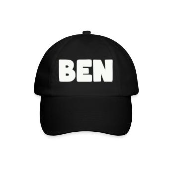 Ben Name - Baseballkappe - Schwarz/Schwarz - Vorne