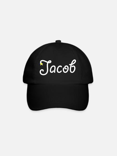 Jakob - Baseballkappe - Schwarz/Schwarz