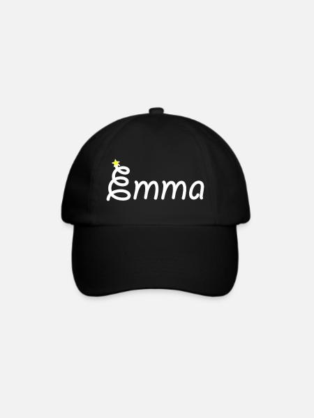Emma - Baseballkappe - Schwarz/Schwarz