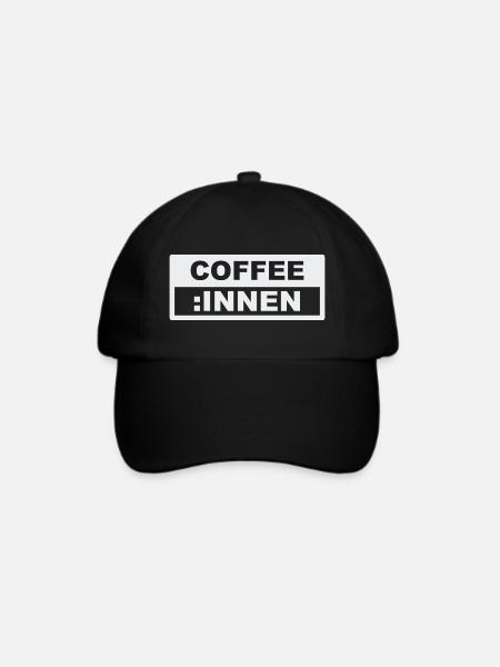 KAFFEE INNEN - Baseballkappe - Schwarz/Schwarz